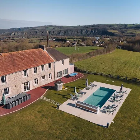 De Charme -14 Personnes - Piscine Chauffee - 克莱西